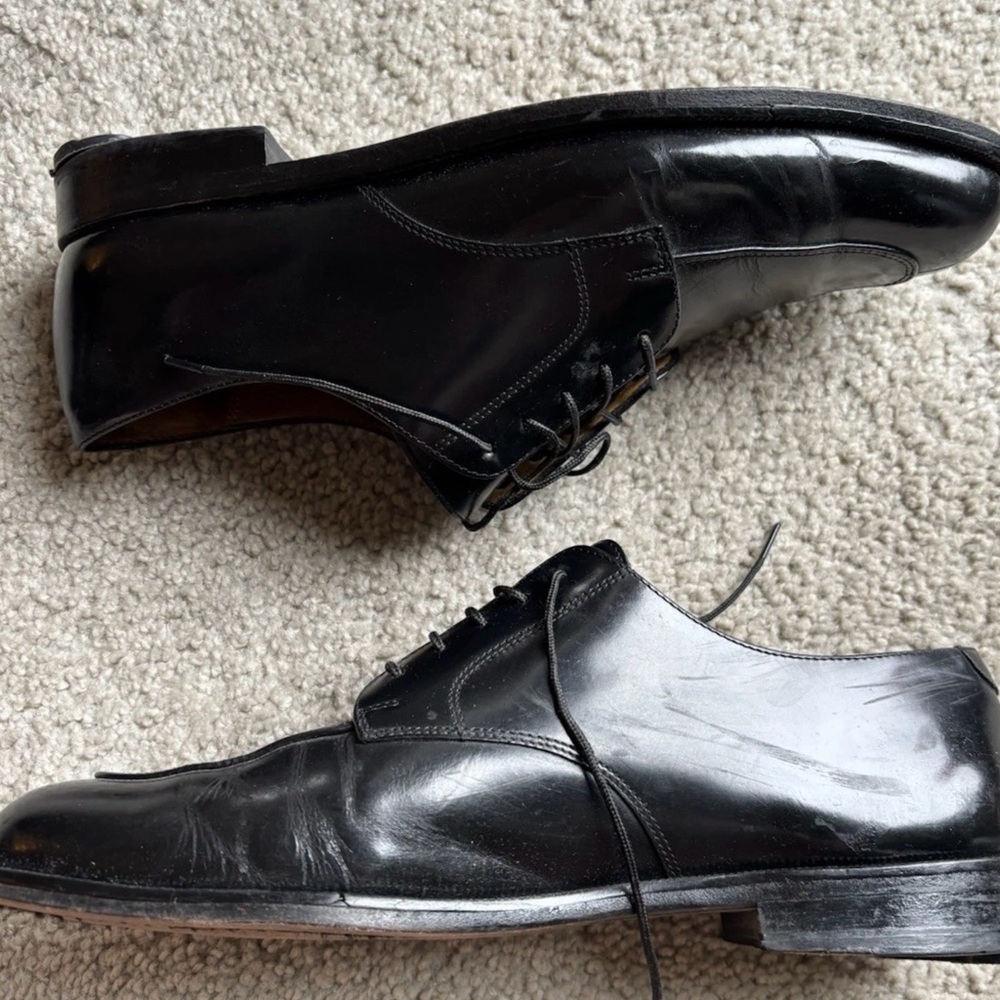 Cole Haan Lenox Hill Black Split Toe Oxford Men’s 11.5M - Leather Shoes C1162